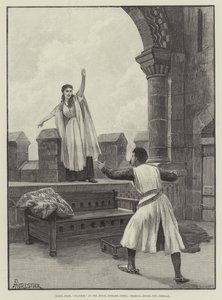 Scena da Ivanhoe, al Royal English Opera, Rebecca sfida il Templare